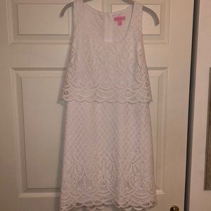 Lilly Pulitzer - White Lace Dress - Size Large
